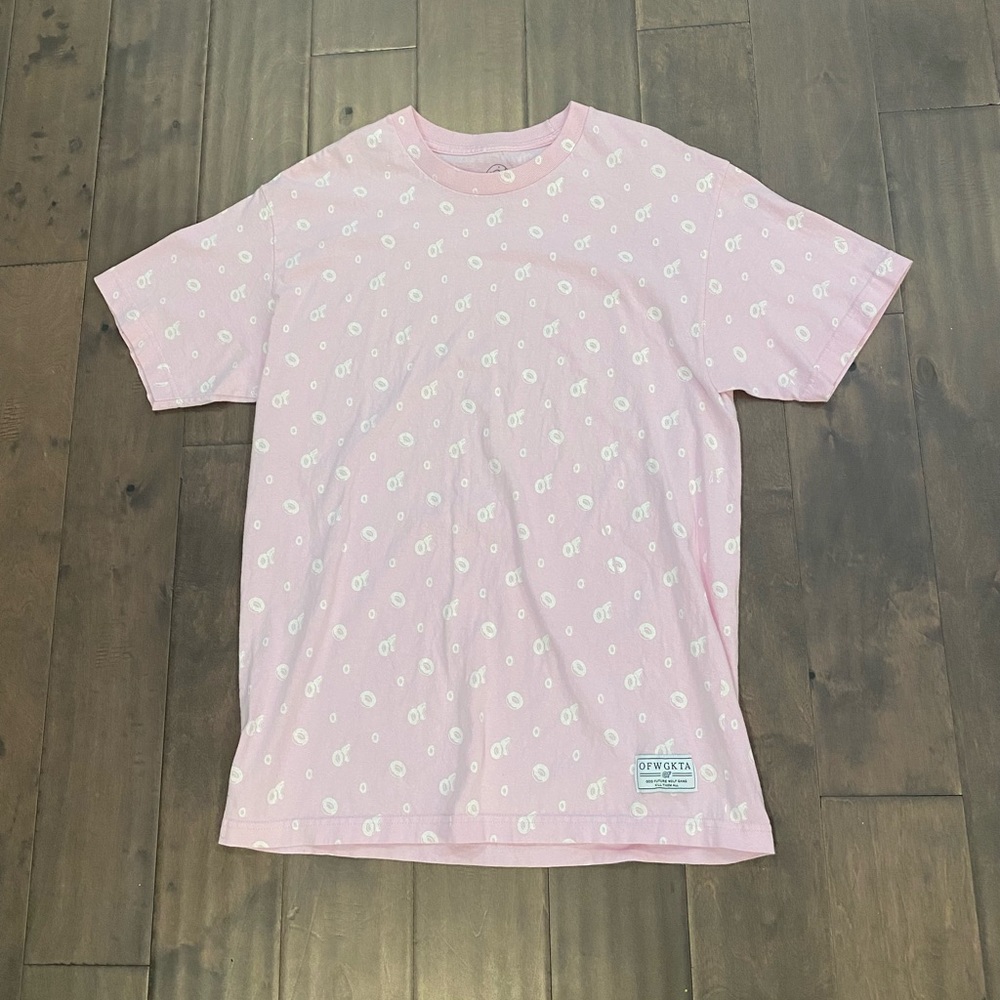 Odd Future Pink T-Shirt / Size: L / Color: Pink, white